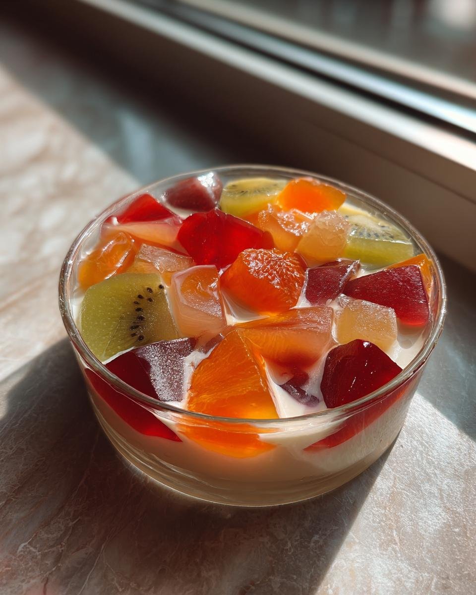 Mosaic Gelatin with Cream Cheese - detail 3