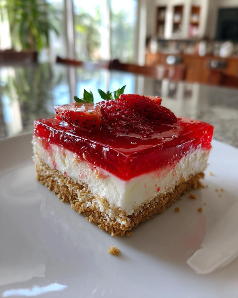 No-Bake Strawberry Lasagna - detail 1