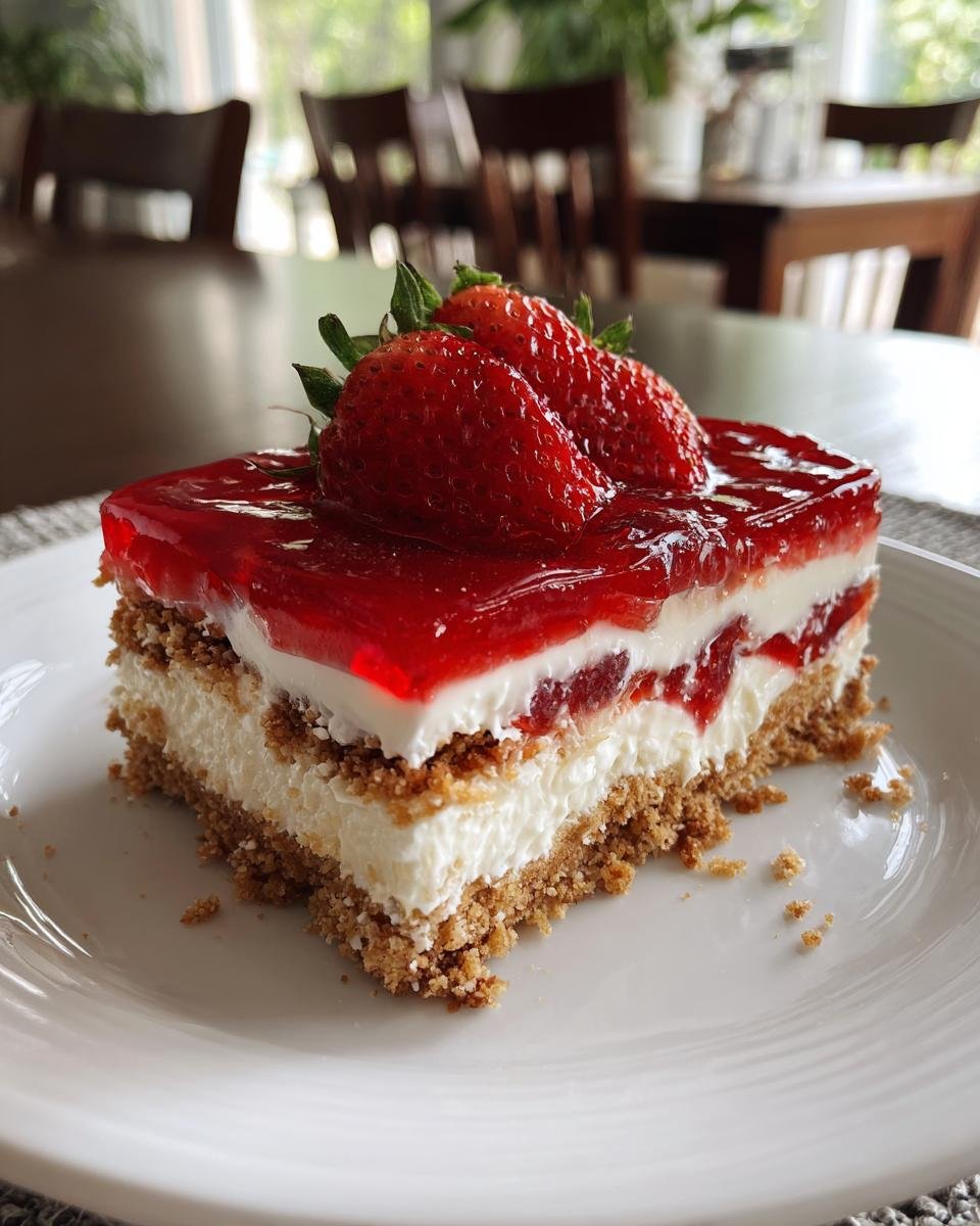 No-Bake Strawberry Lasagna - detail 2