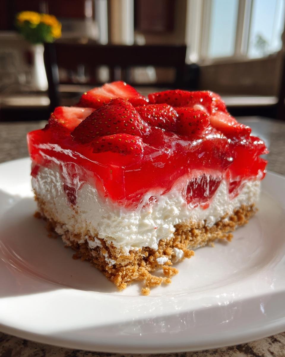 No-Bake Strawberry Lasagna - detail 4