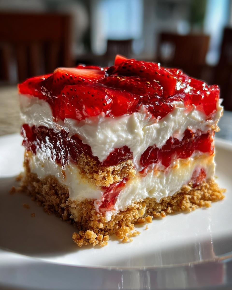 No-Bake Strawberry Lasagna - detail 5