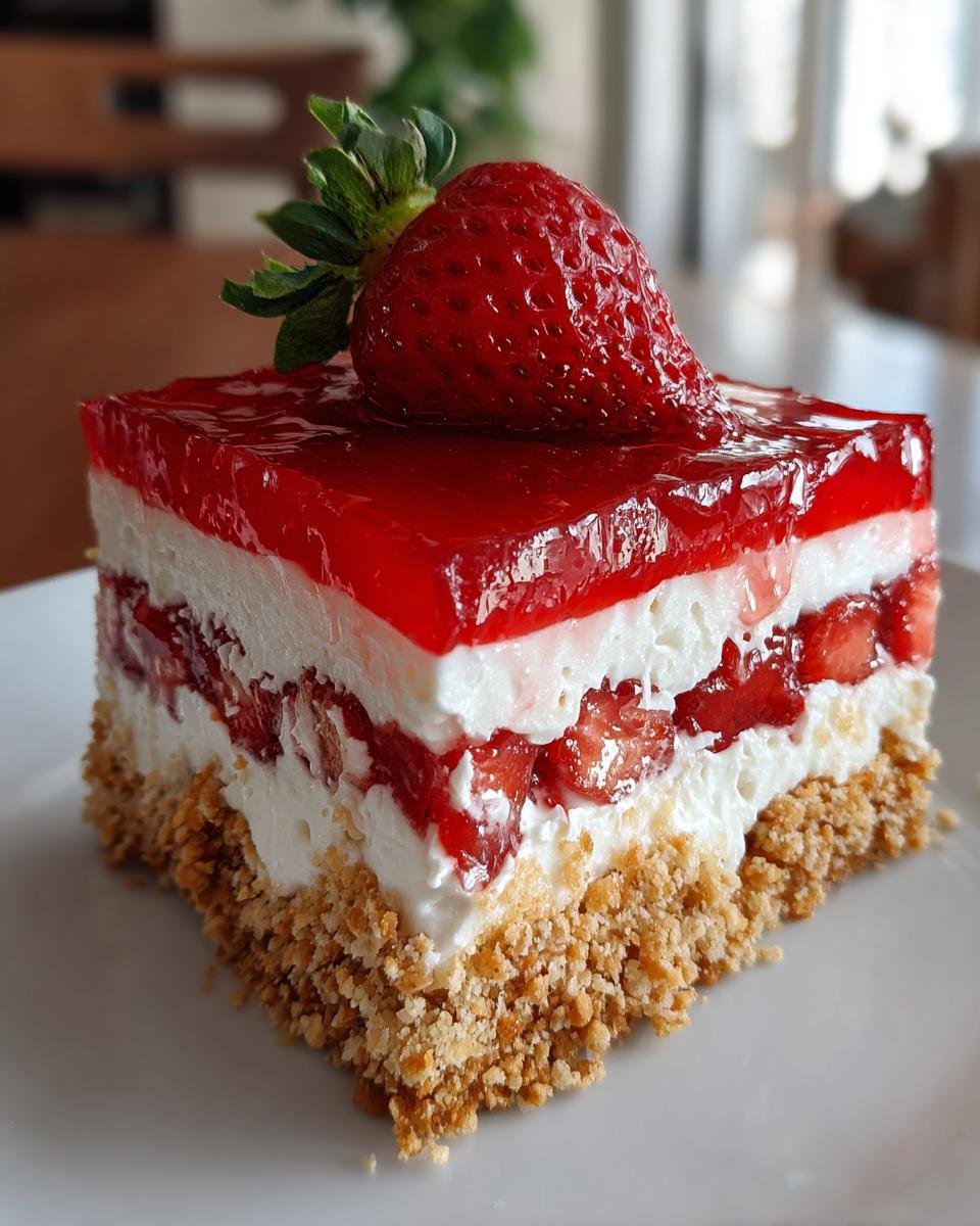 No-Bake Strawberry Lasagna - detail 7