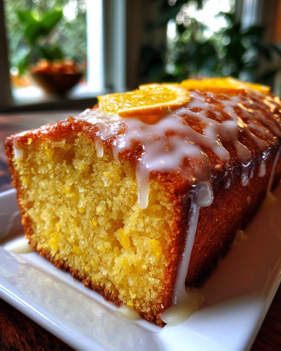 Orange Pound Cake with Glaze - detail 1