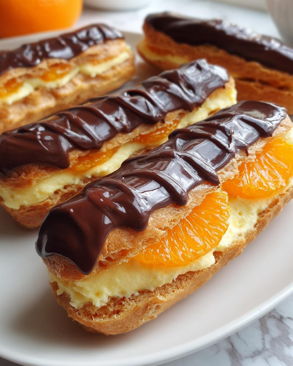 Orange and Chocolate Eclairs - detail 4
