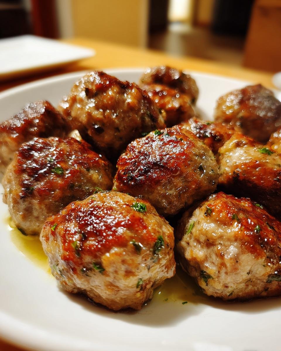 Oven Baked Flavorful Meatballs - detail 1