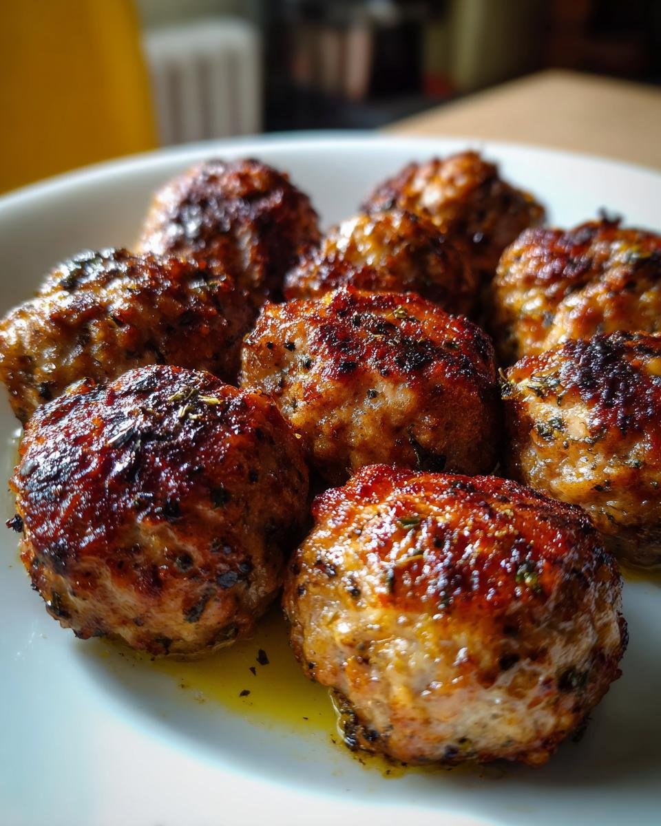 Oven Baked Flavorful Meatballs - detail 3