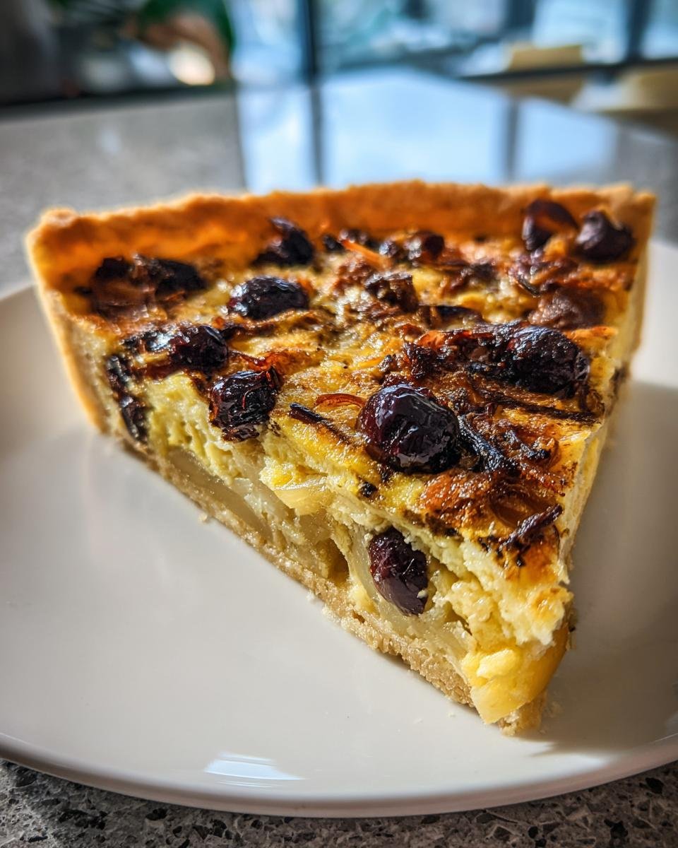 Proven&ccedil;al Onion Tart with Anchovies and Olives - detail 4