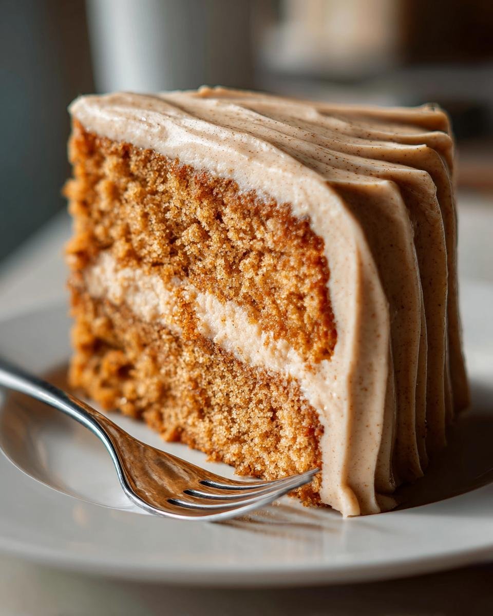 Pumpkin Pie Cake with Cinnamon Frosting - detail 3