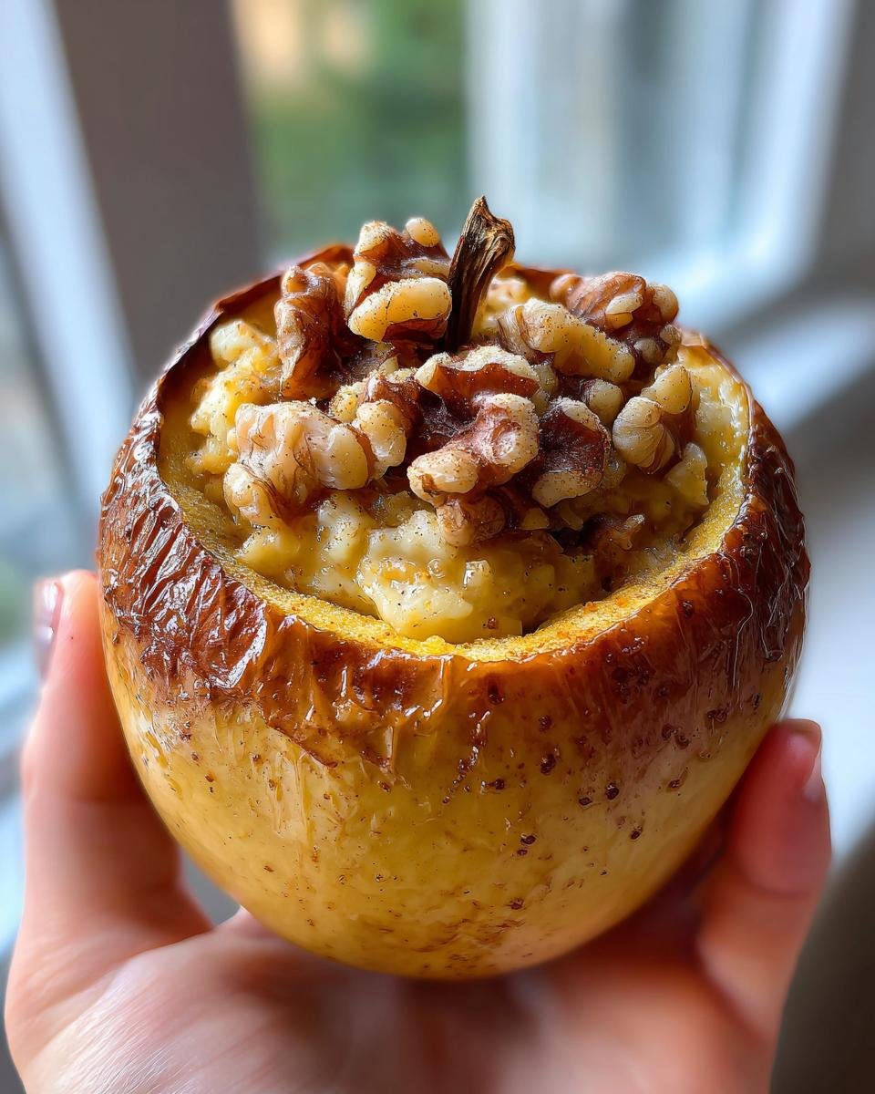 Pumpkin Pie Stuffed Baked Apples - detail 4