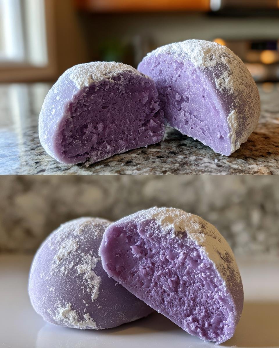Purple Sweet Potato Mochi - detail 2