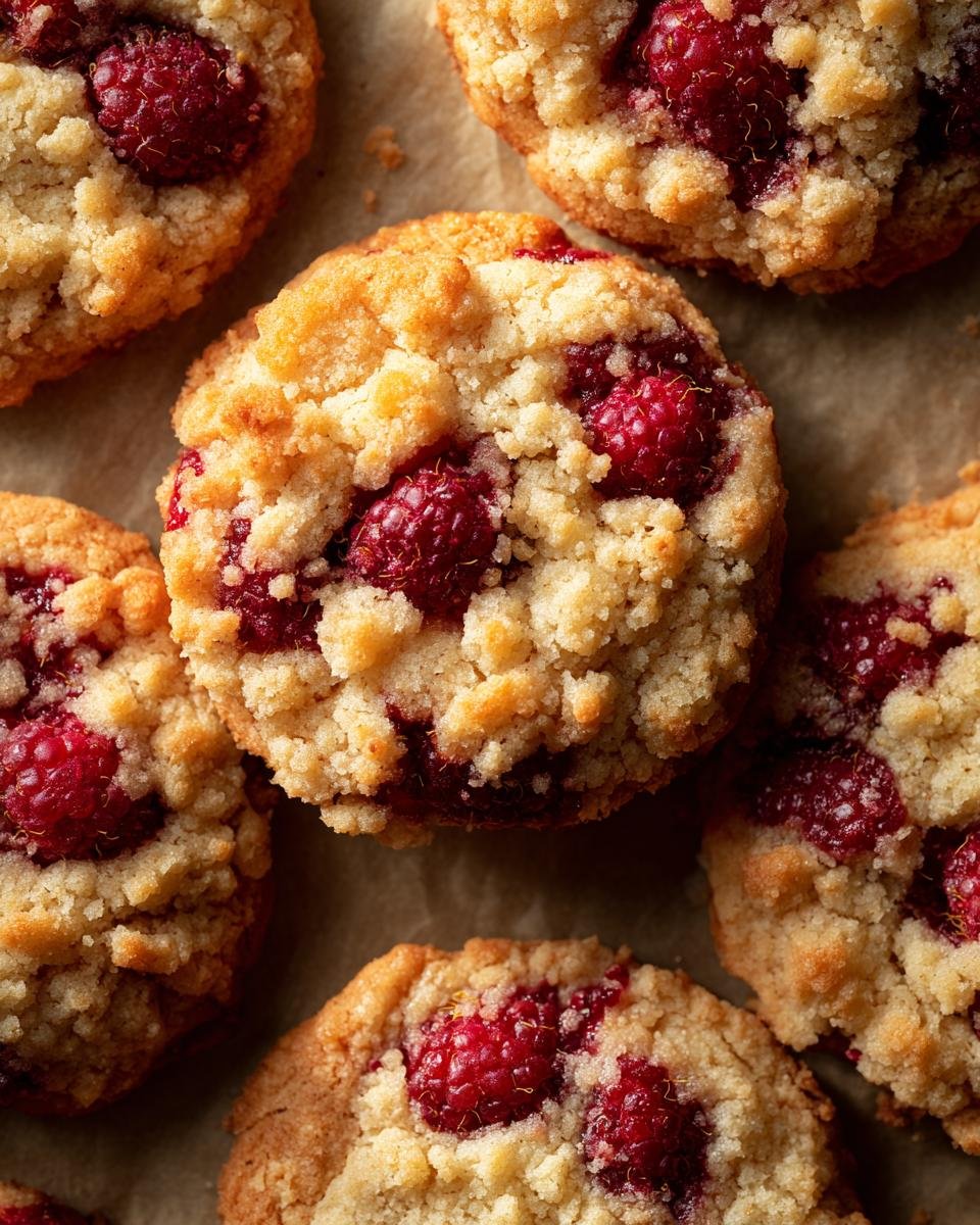 Raspberry Crumble Cookies - detail 2