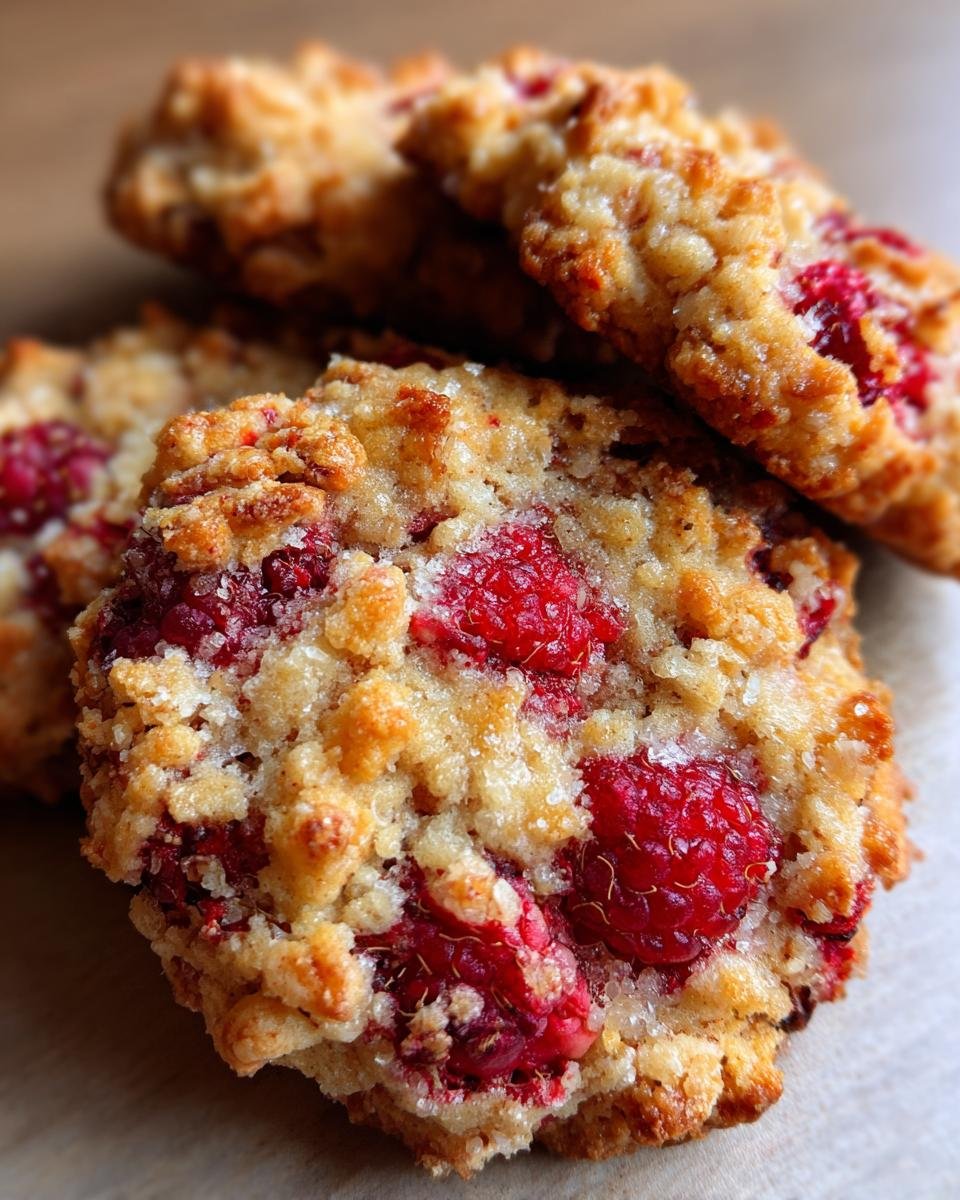 Raspberry Crumble Cookies - detail 3