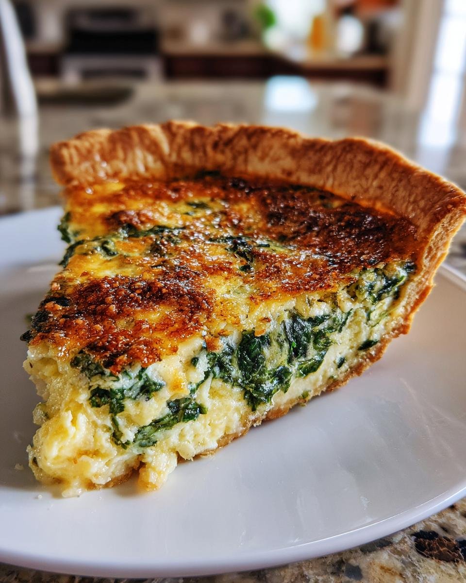 Savory Spinach Quiche - detail 1