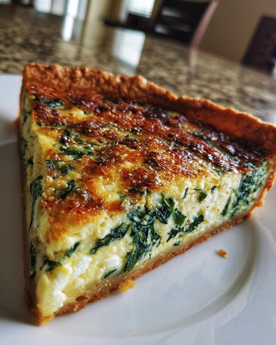 Savory Spinach Quiche - detail 3