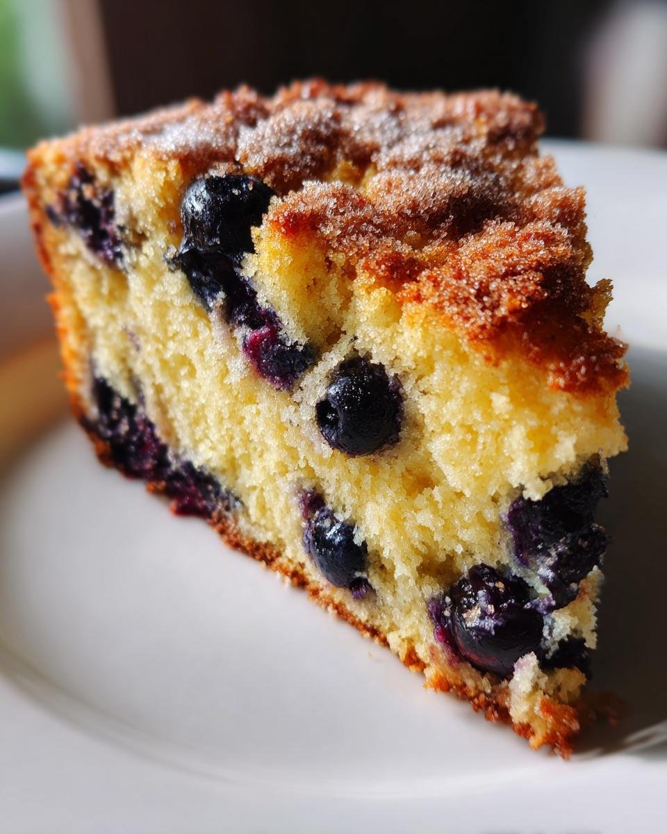 Sour Cream Blueberry Coffee Cake - detail 1