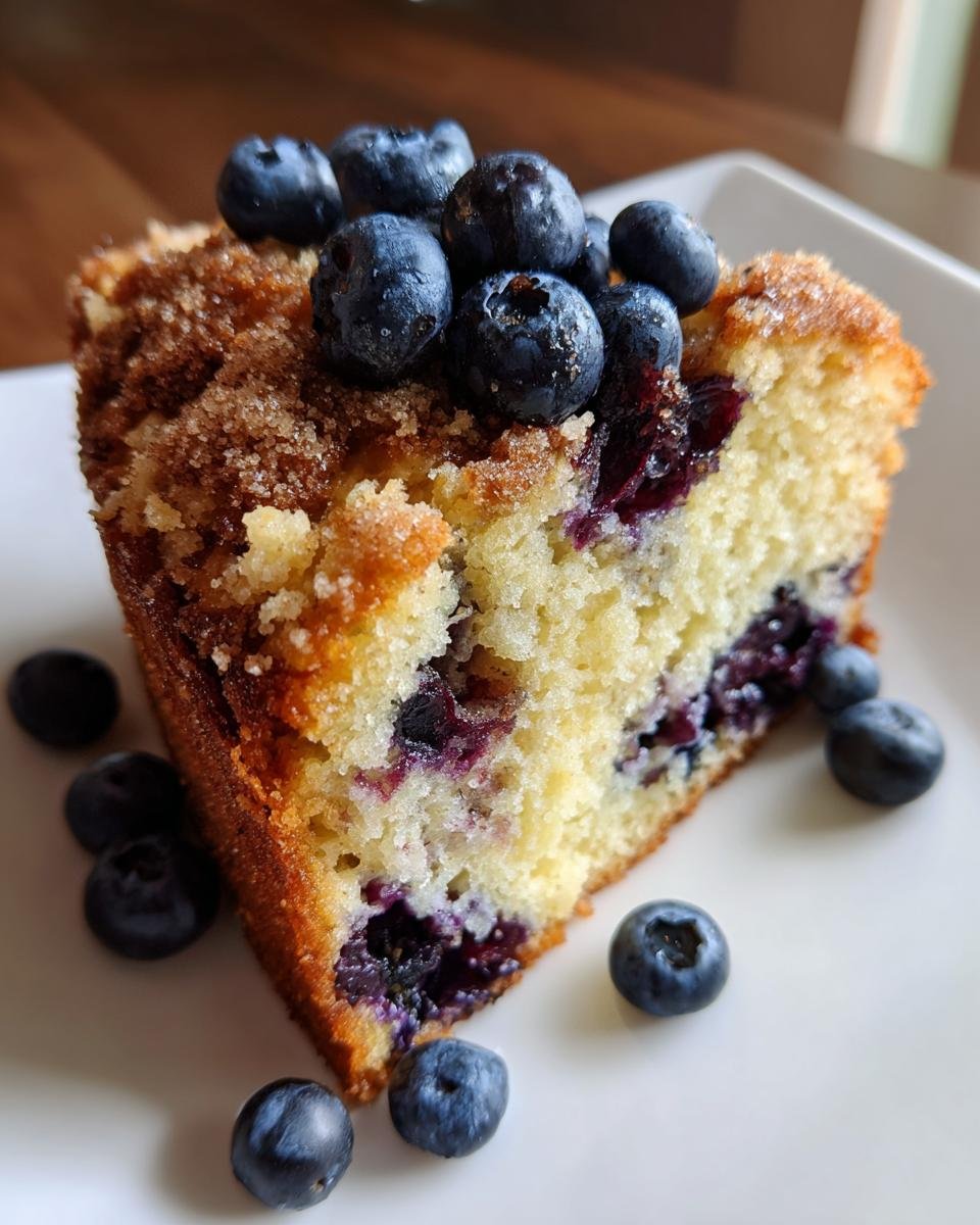 Sour Cream Blueberry Coffee Cake - detail 2