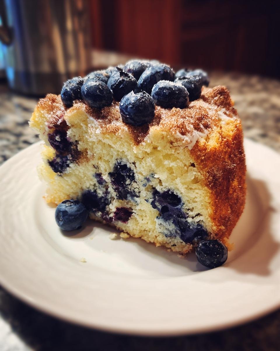 Sour Cream Blueberry Coffee Cake - detail 4