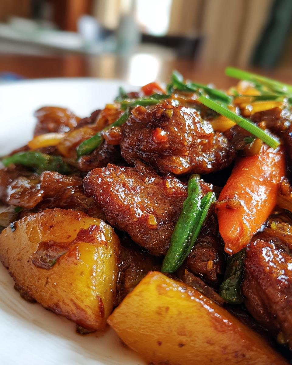 Stir-fried Pork with Potatoes and Carrots - detail 4