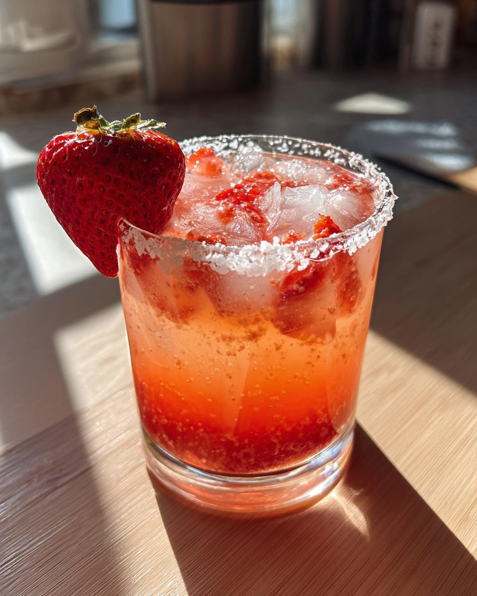 Strawberry Lemon Drop Cocktail - detail 1