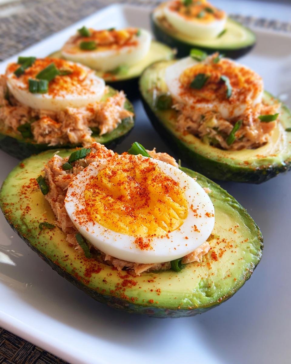 Stuffed Avocados with Tuna, Hard-Boiled Eggs, and Paprika - detail 2