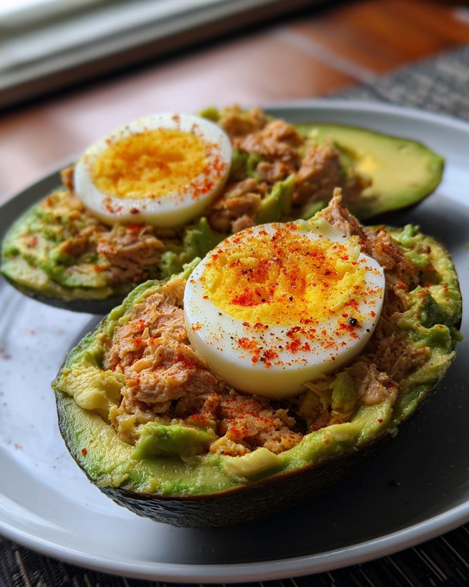 Stuffed Avocados with Tuna, Hard-Boiled Eggs, and Paprika - detail 3