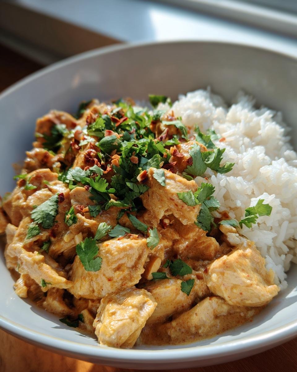 Thai Coconut Peanut Chicken - detail 1