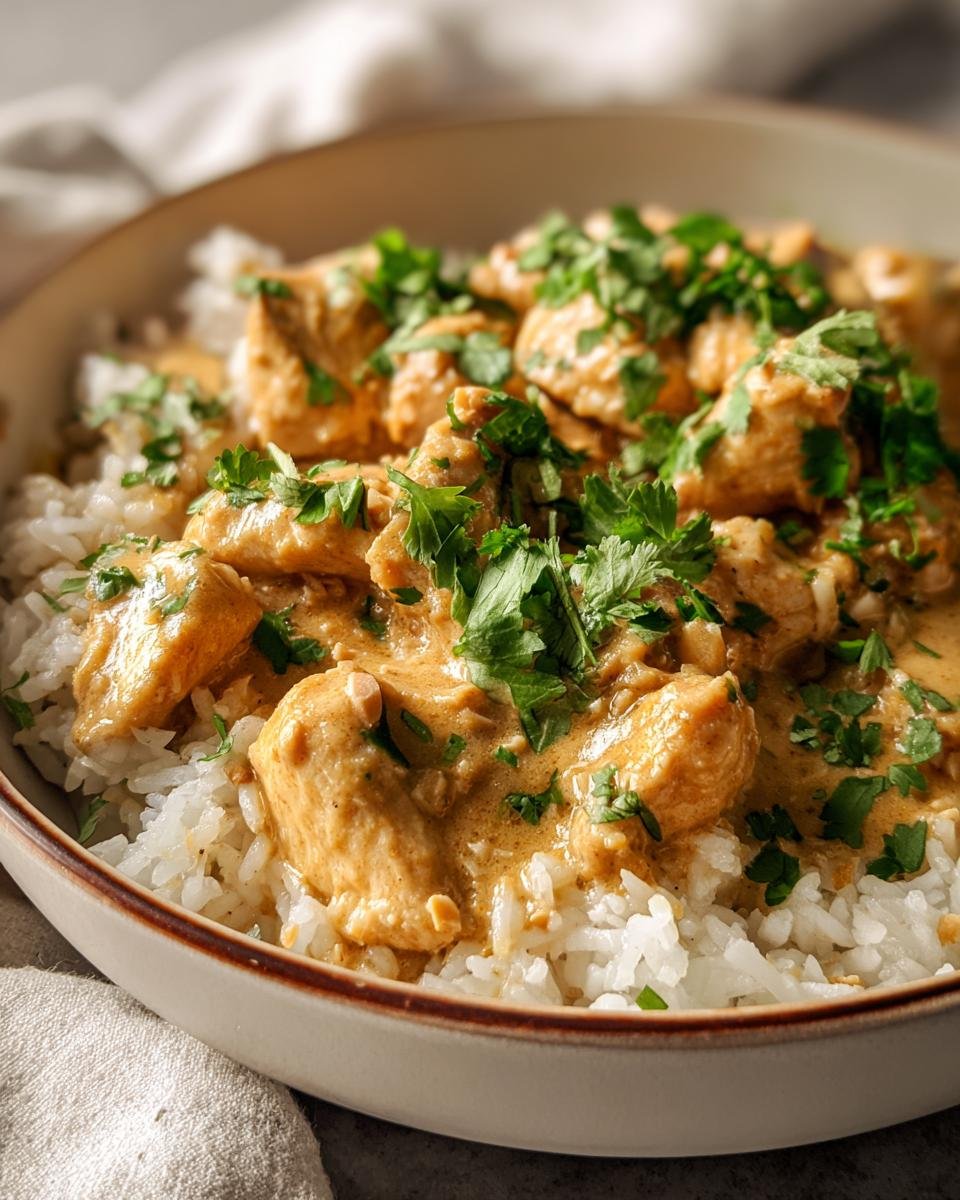 Thai Coconut Peanut Chicken - detail 2