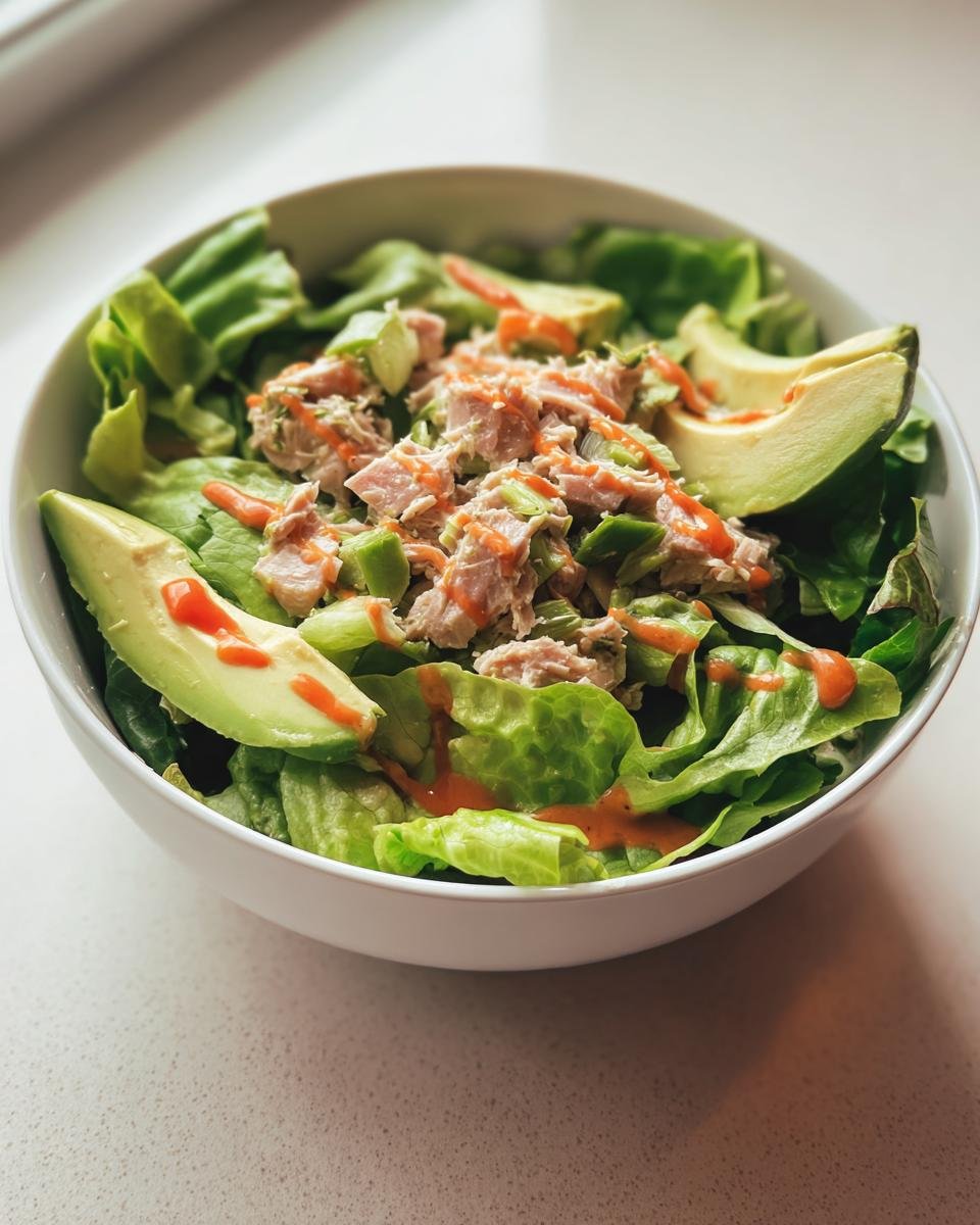 Tuna, Lettuce, and Avocado Salad - detail 1