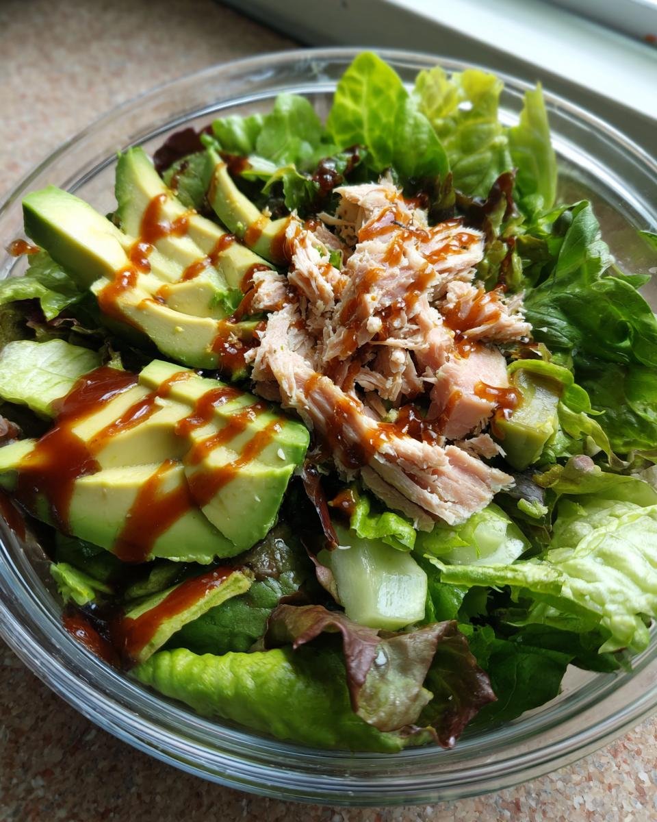 Tuna, Lettuce, and Avocado Salad - detail 2