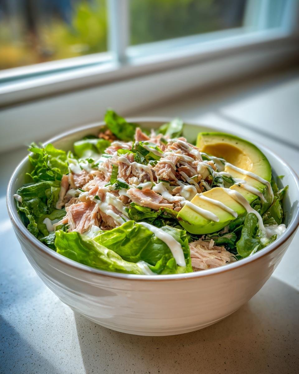 Tuna, Lettuce, and Avocado Salad - detail 4