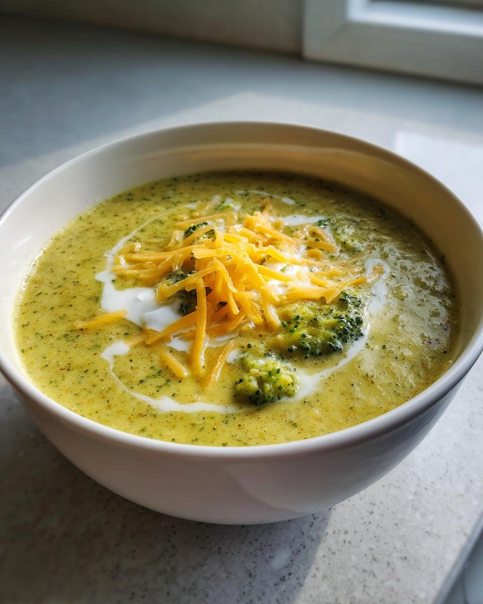 Velvety Crock Pot Broccoli Cheese Soup - detail 1