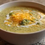 Velvety Crock Pot Broccoli Cheese Soup