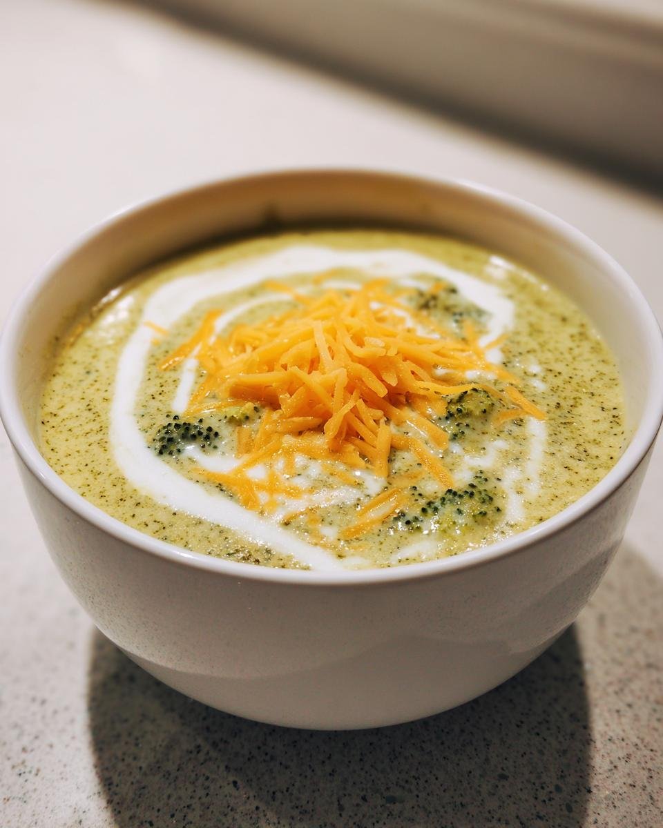 Velvety Crock Pot Broccoli Cheese Soup - detail 2