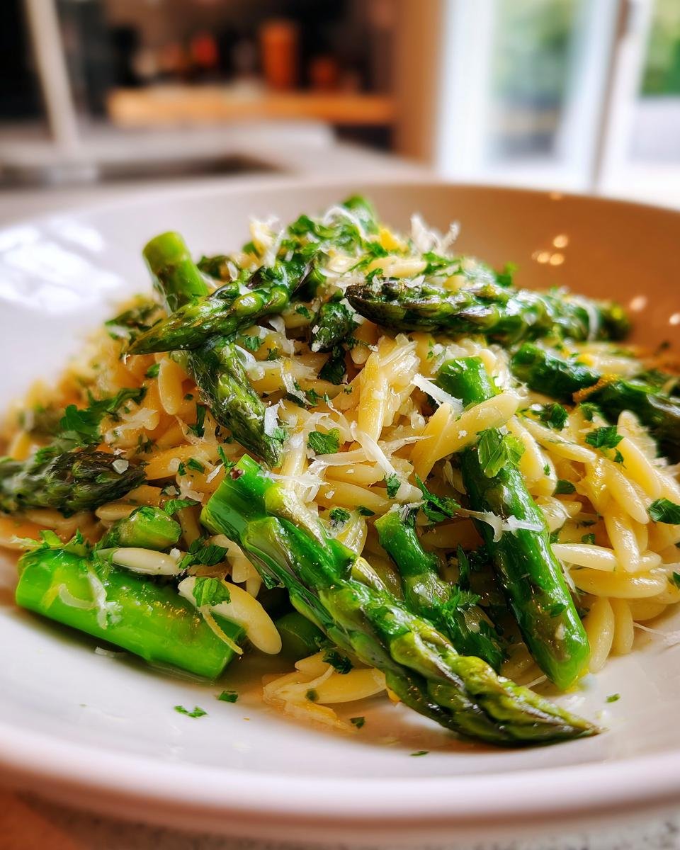 Zesty Lemon Asparagus Orzo - detail 2