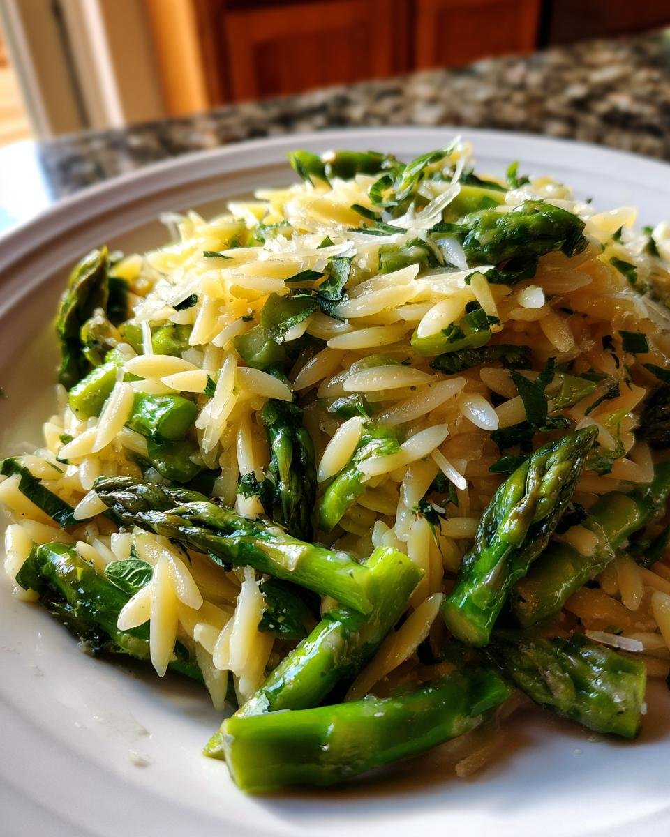Zesty Lemon Asparagus Orzo - detail 4