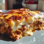 Cheesy Meat Lasagna with Bechamel Sauce