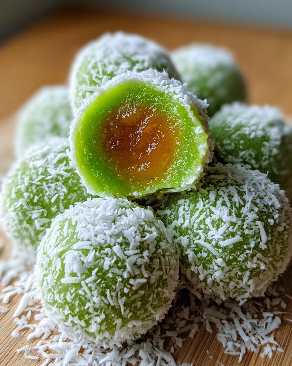 Coconut Mochi Balls (Klepon) - detail 1