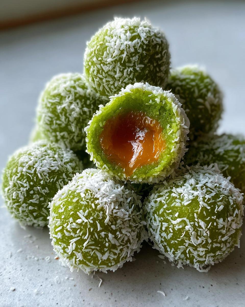 Coconut Mochi Balls (Klepon) - detail 2