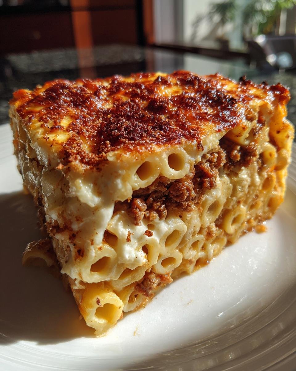 Greek Baked Pasta (Pastitsio) - detail 3