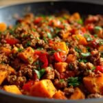 Ground Turkey and Sweet Potato Skillet