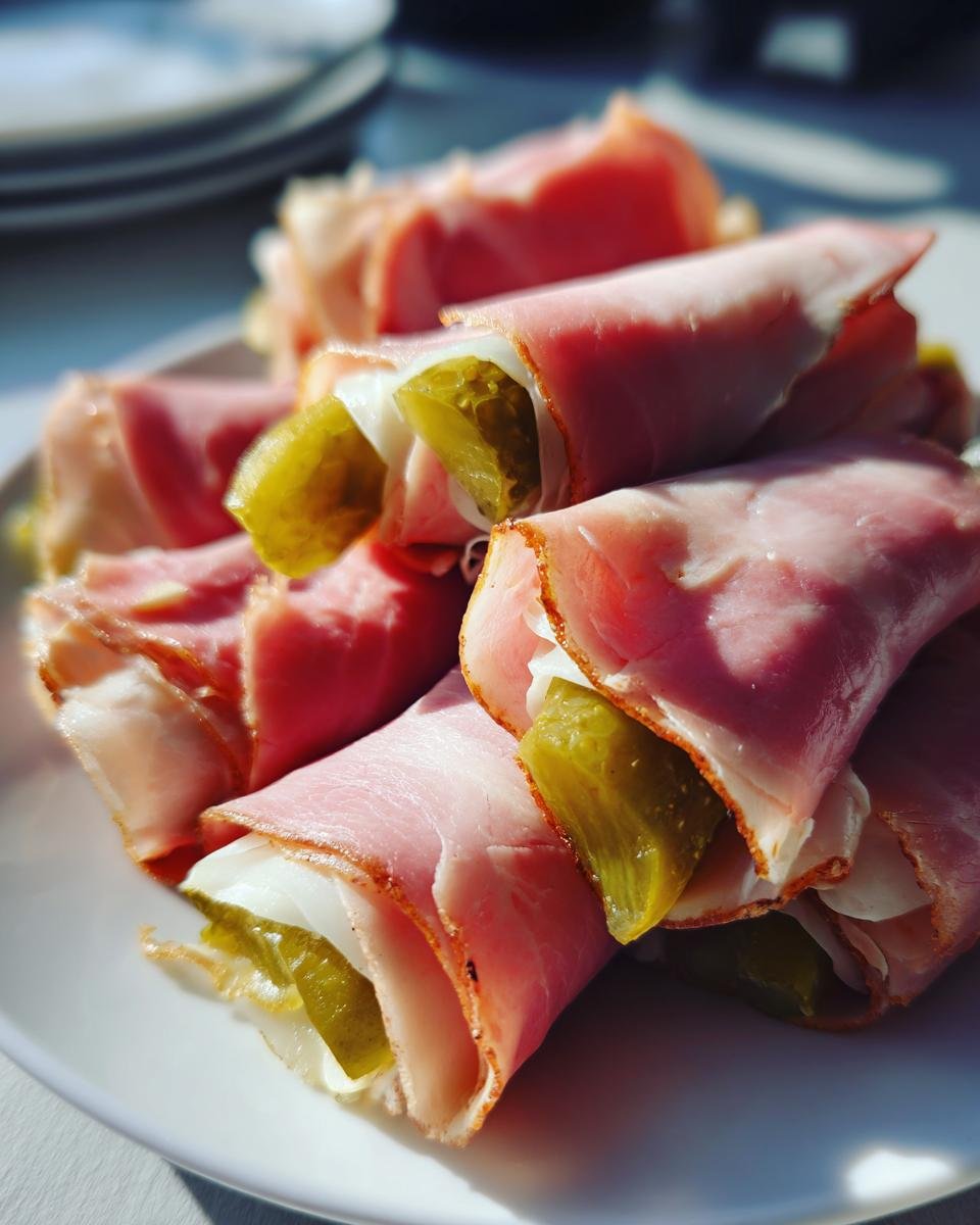 Ham and Pickle Roll-Ups - detail 2