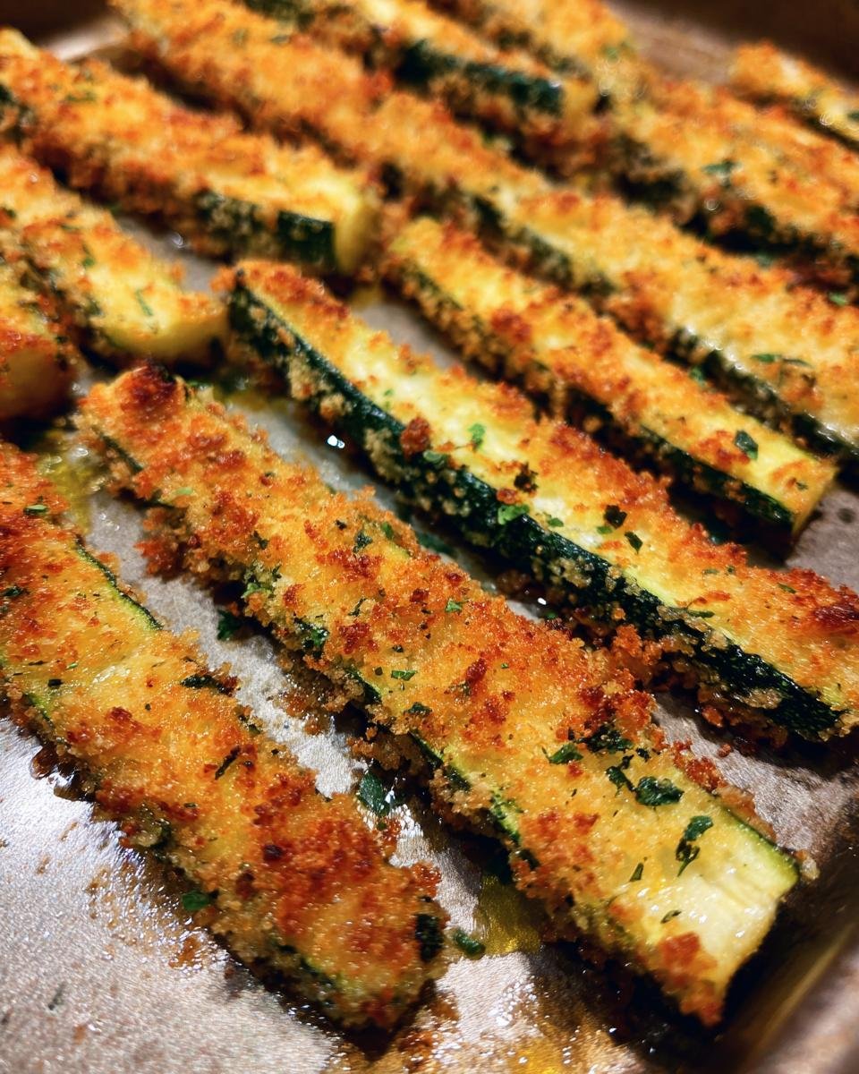 Oven Baked Zucchini Spears - detail 1