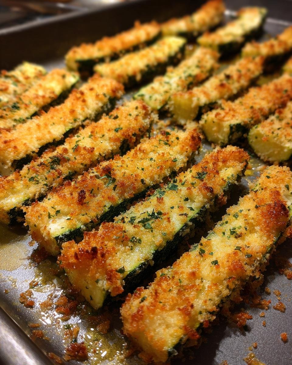 Oven Baked Zucchini Spears - detail 2