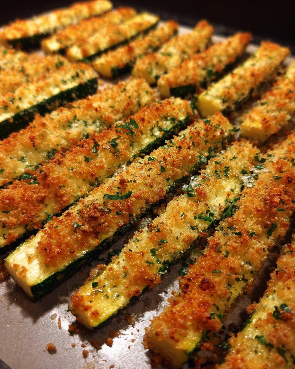 Oven Baked Zucchini Spears - detail 3