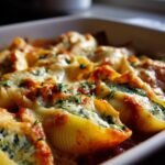 Spinach and Ricotta Stuffed Jumbo Shells