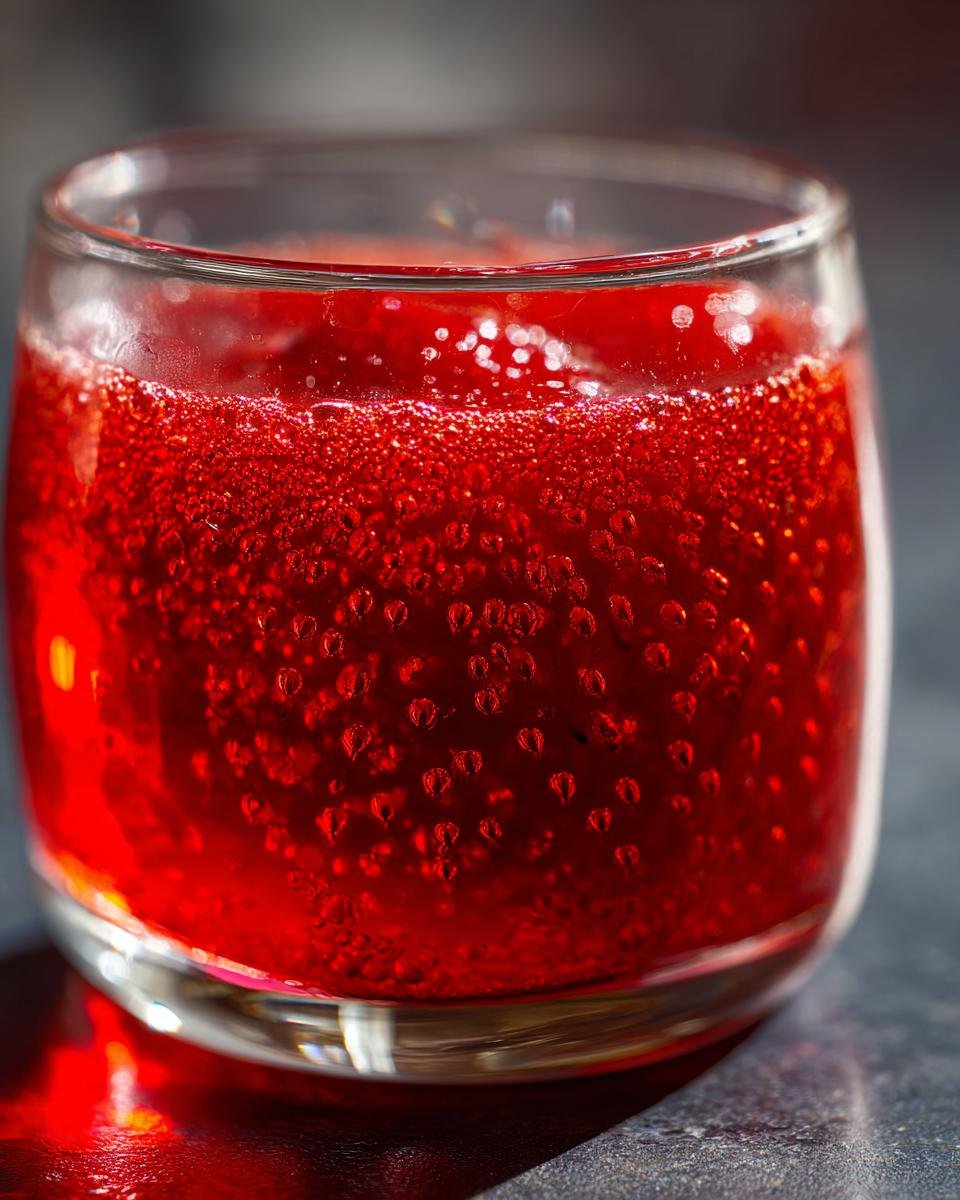 Strawberry Mosaic Gelatin - detail 1