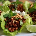Thai Basil Beef Lettuce Rolls