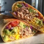 Tuna Avocado Egg Wrap