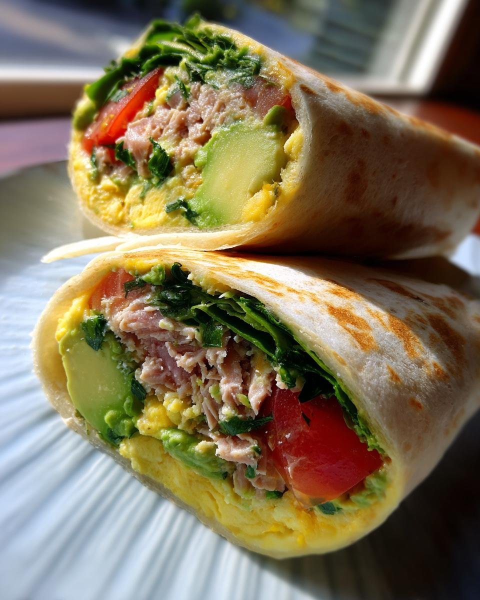 Tuna Avocado Egg Wrap - detail 2