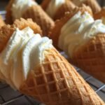Vanilla Cream-Filled Pastry Cones